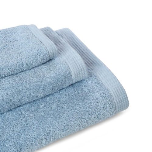 Σετ Πετσέτες Προσώπου 3 Τεμ. 100% Βαμβακερές Γαλάζιες OEKO-TEX®