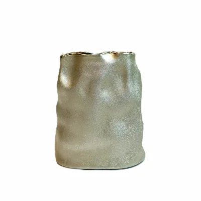 Μοντέρνο Κεραμικό Βάζο με Κυματιστή Υφή 18cm