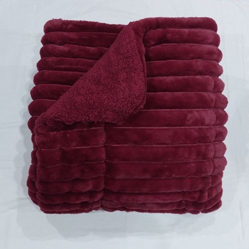 Κουβερτοπάπλωμα Μονό Μπορντώ 160x220 cm