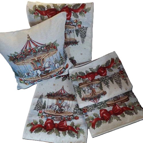 Χριστουγεννιάτικη Συλλογή Τραπέζοκαρε, Καρέ & Ράνερ Carousel