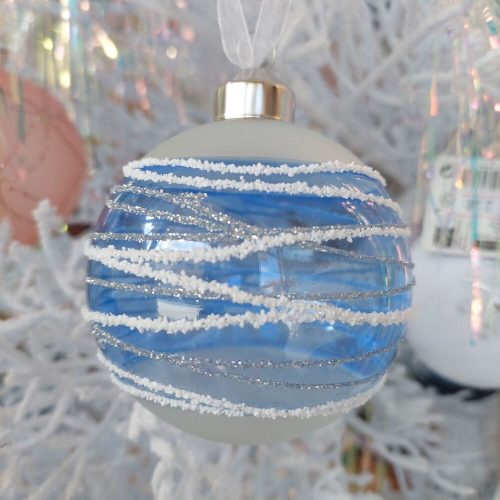 Χριστουγεννιάτικη Γυάλινη Μπάλα 8cm