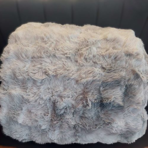 Κουβερτοπάπλωμα Γούνινο Μονό Γκρί