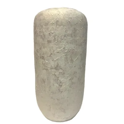 Μπεζ Βάζο Με Πέτρινη Υφή 41cm