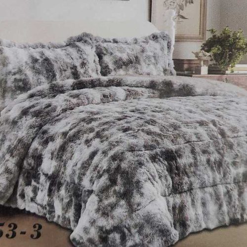 Κουβερτοπάπλωμα Γούνα Γκρί Υπέρδιπλη - Giorgio Home