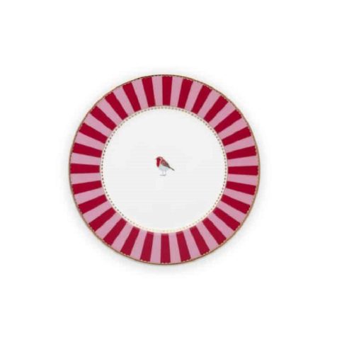 Πιάτο-Γλυκού-Πορσελάνης-Pip-Studio-Love-Birds-Stripes-Red-Pink-17cm-Atmosphere-home.gr_-1